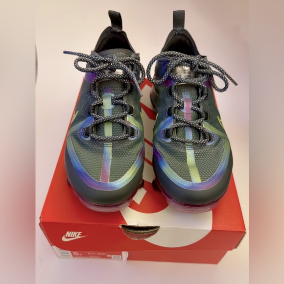 Nike Air VaporMax 2019 20 (GS) Dark Smoke Grey Silver Black